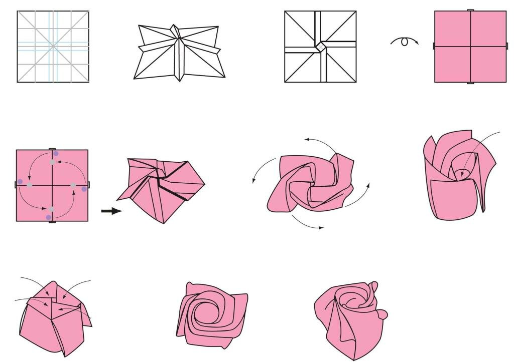 Как сделать цветы из бумаги: материалы, способы и схемы