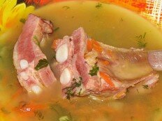 Приготовление горохового супа с различными видами мяса