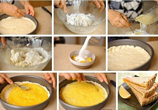 Приготовление лимонного пирога